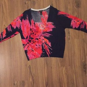 EUC 22/24 Lane Bryant Print button down cardigan